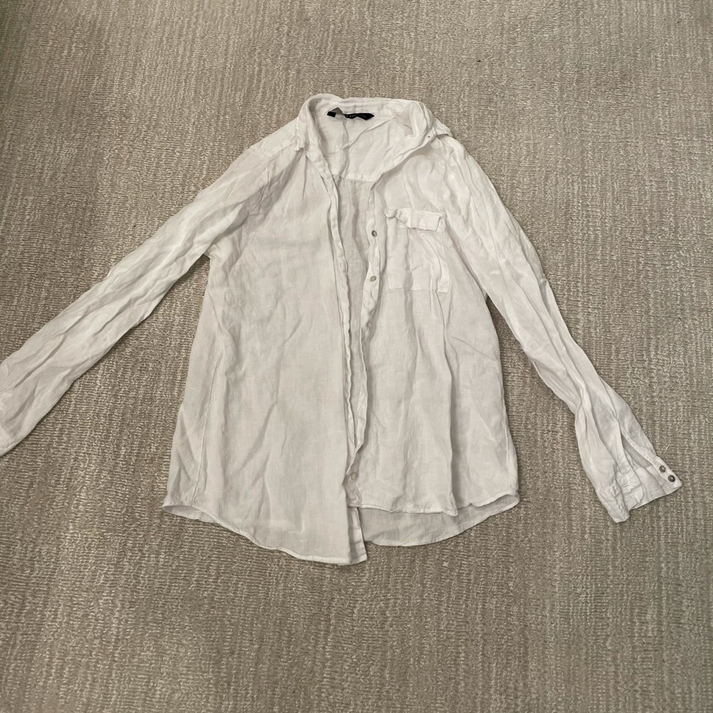 Zara white button up